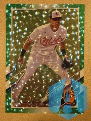 2021 Topps Update #US199 Pat Valaika Green Ice Foil Parallel 136/499 Orioles